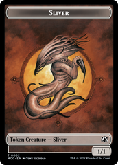 Goblin // Sliver Double-Sided Token [March of the Machine Commander Tokens] | Empire Gaming NC