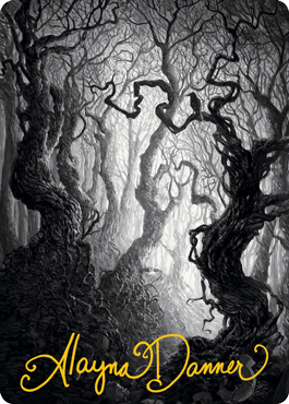 Forest 2 Art Card (Gold-Stamped Signature) [Innistrad: Midnight Hunt Art Series] | Empire Gaming NC