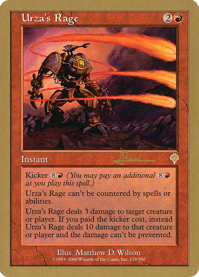 Urza's Rage (Antoine Ruel) [World Championship Decks 2001] | Empire Gaming NC