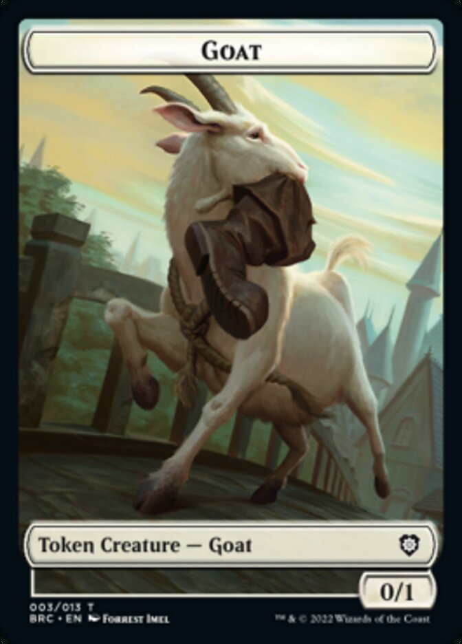 Construct (008) // Goat Double-Sided Token [The Brothers' War Commander Tokens] | Empire Gaming NC