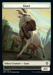 Construct (008) // Goat Double-Sided Token [The Brothers' War Commander Tokens] | Empire Gaming NC