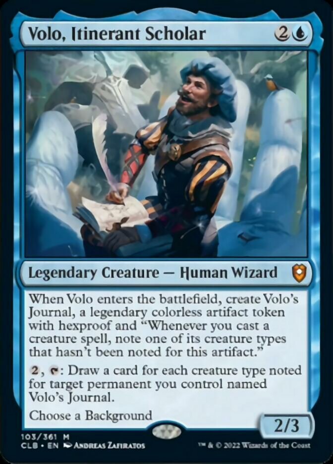 Volo, Itinerant Scholar [Commander Legends: Battle for Baldur's Gate] | Empire Gaming NC