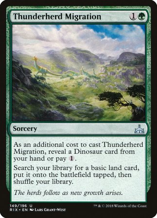 Thunderherd Migration [Rivals of Ixalan] | Empire Gaming NC