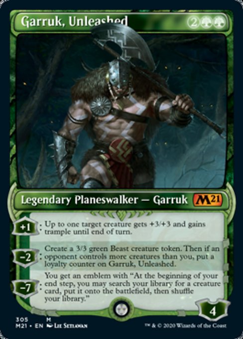 Garruk, Unleashed (Showcase) [Core Set 2021] | Empire Gaming NC