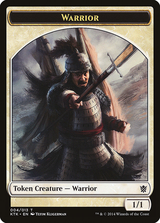 Warrior (004/013) [Khans of Tarkir Tokens] | Empire Gaming NC