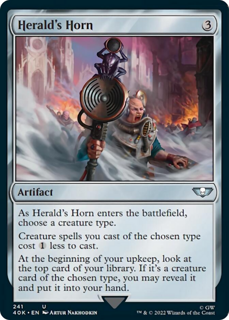 Herald's Horn (Surge Foil) [Universes Beyond: Warhammer 40,000] | Empire Gaming NC