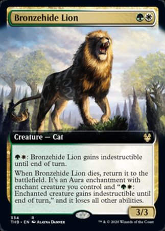 Bronzehide Lion (Extended Art) [Theros Beyond Death] | Empire Gaming NC