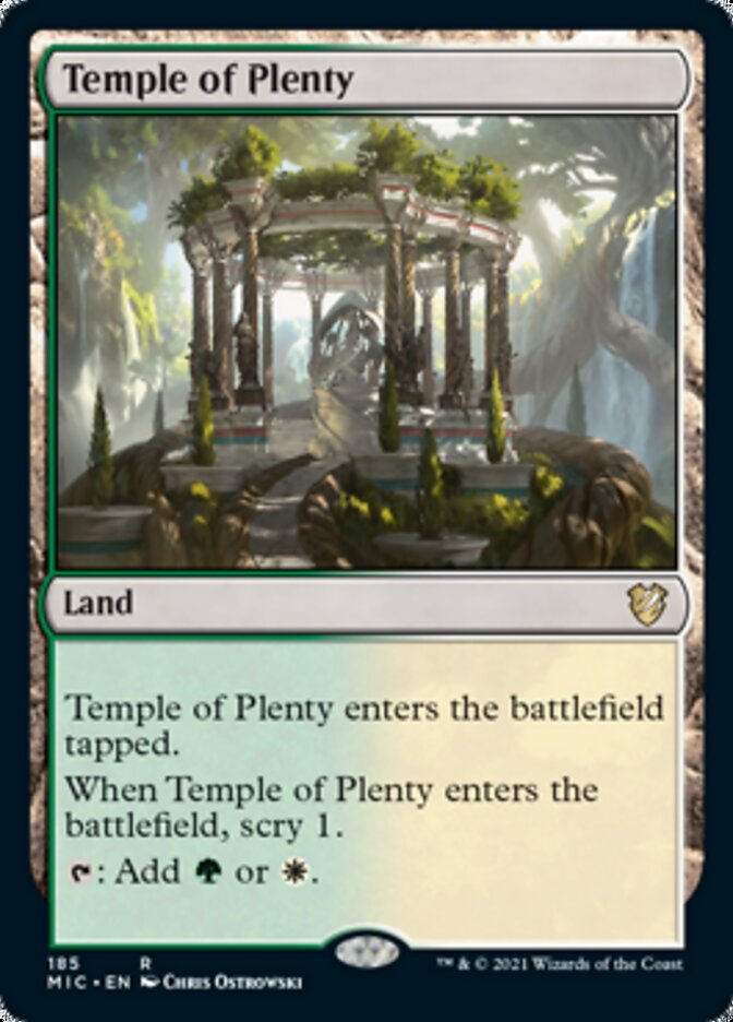 Temple of Plenty [Innistrad: Midnight Hunt Commander] | Empire Gaming NC