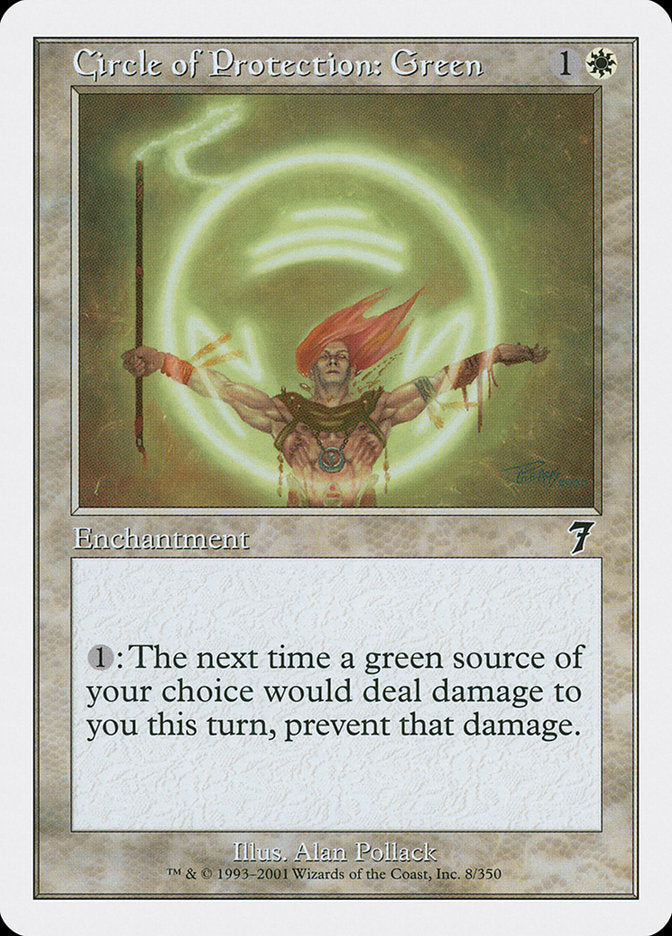 Circle of Protection: Green [Seventh Edition] | Empire Gaming NC