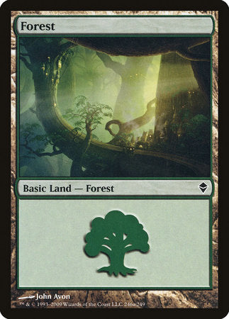 Forest (246a) [Zendikar] | Empire Gaming NC