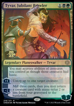 Tyvar, Jubilant Brawler [Phyrexia: All Will Be One Prerelease Promos] | Empire Gaming NC