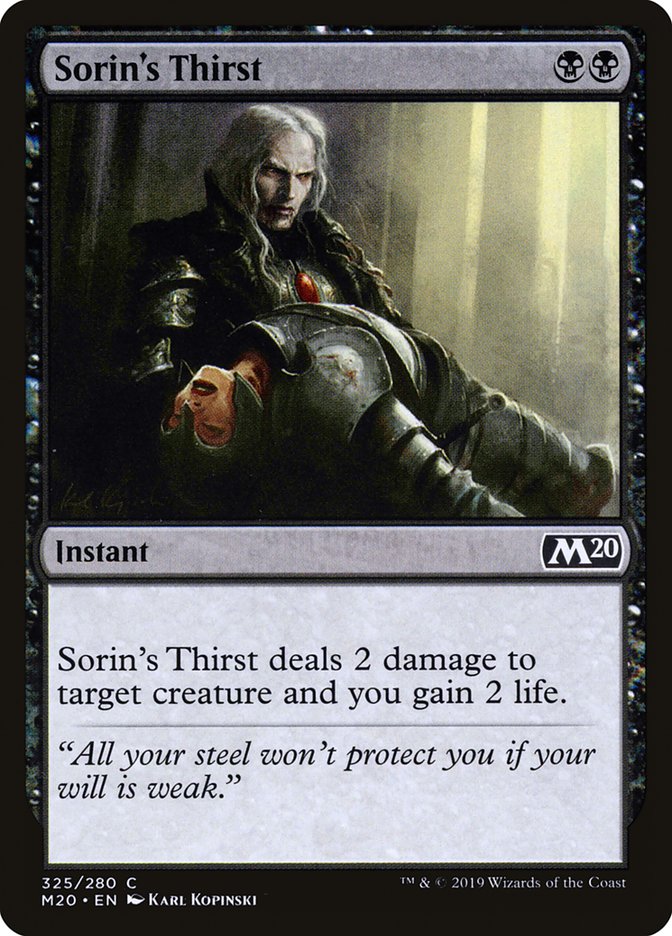 Sorin's Thirst [Core Set 2020] | Empire Gaming NC
