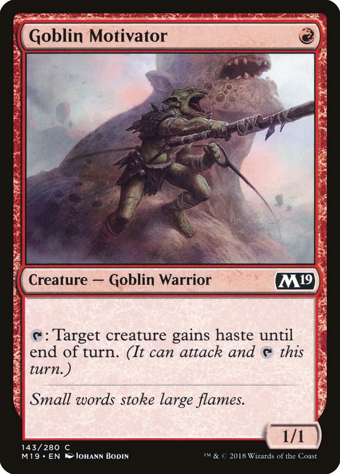 Goblin Motivator [Core Set 2019] | Empire Gaming NC