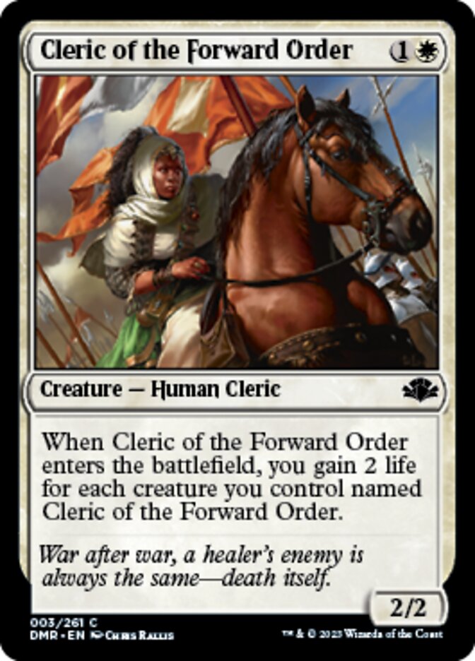 Cleric of the Forward Order [Dominaria Remastered] | Empire Gaming NC