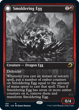 Smoldering Egg // Ashmouth Dragon [Innistrad: Double Feature] | Empire Gaming NC