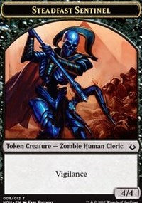 Steadfast Sentinel // Zombie Double-sided Token [Hour of Devastation Tokens] | Empire Gaming NC