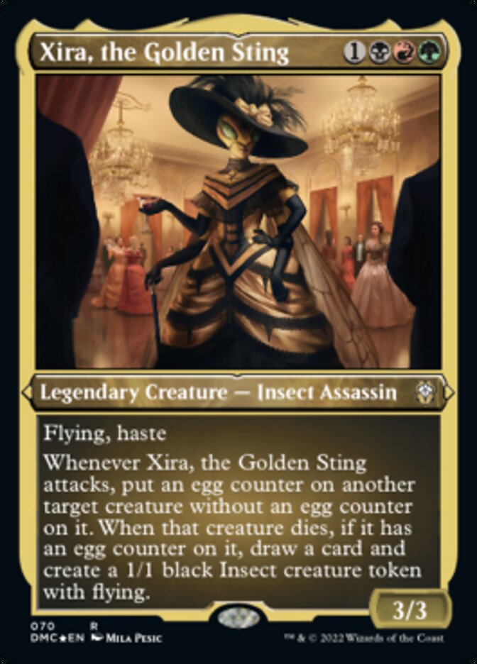 Xira, the Golden Sting (Foil Etched) [Dominaria United Commander] | Empire Gaming NC