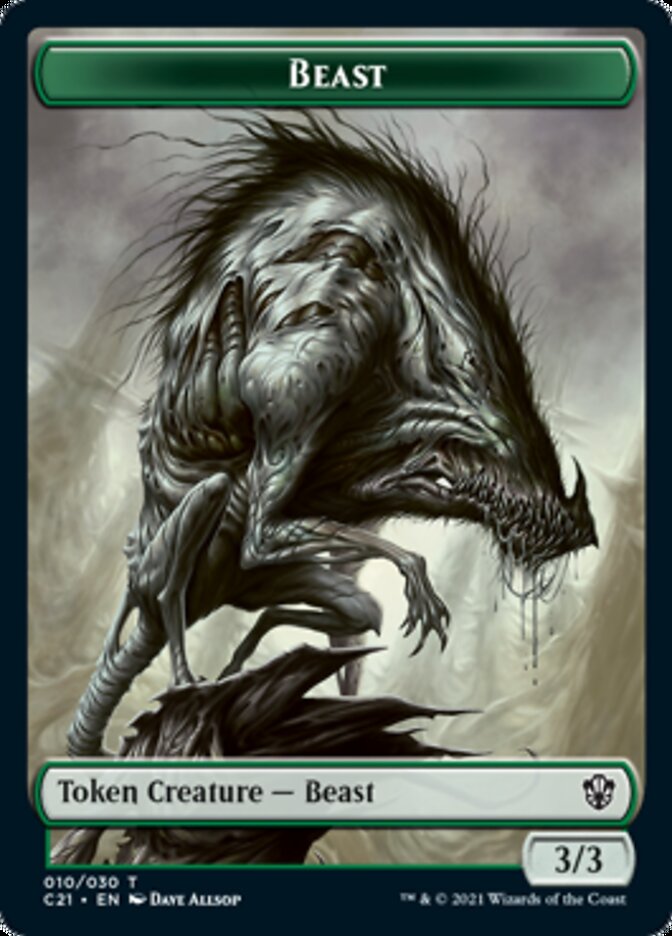 Beast (010) // Whale Token [Commander 2021 Tokens] | Empire Gaming NC