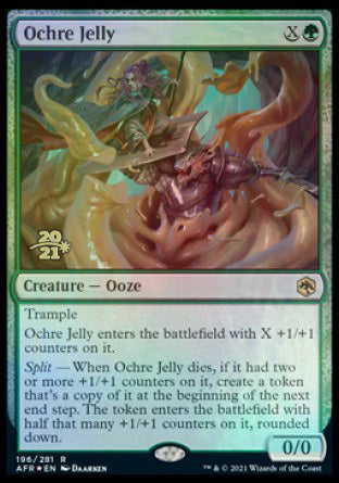 Ochre Jelly [Dungeons & Dragons: Adventures in the Forgotten Realms Prerelease Promos] | Empire Gaming NC