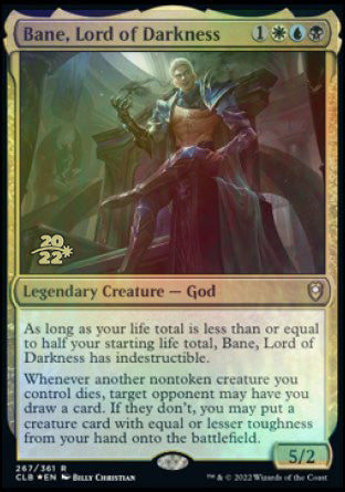 Bane, Lord of Darkness [Commander Legends: Battle for Baldur's Gate Prerelease Promos] | Empire Gaming NC