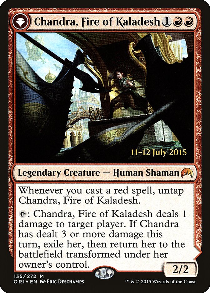 Chandra, Fire of Kaladesh // Chandra, Roaring Flame [Magic Origins Promos] | Empire Gaming NC