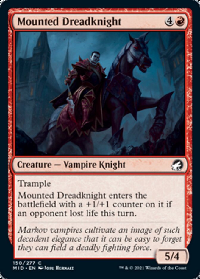 Mounted Dreadknight [Innistrad: Midnight Hunt] | Empire Gaming NC