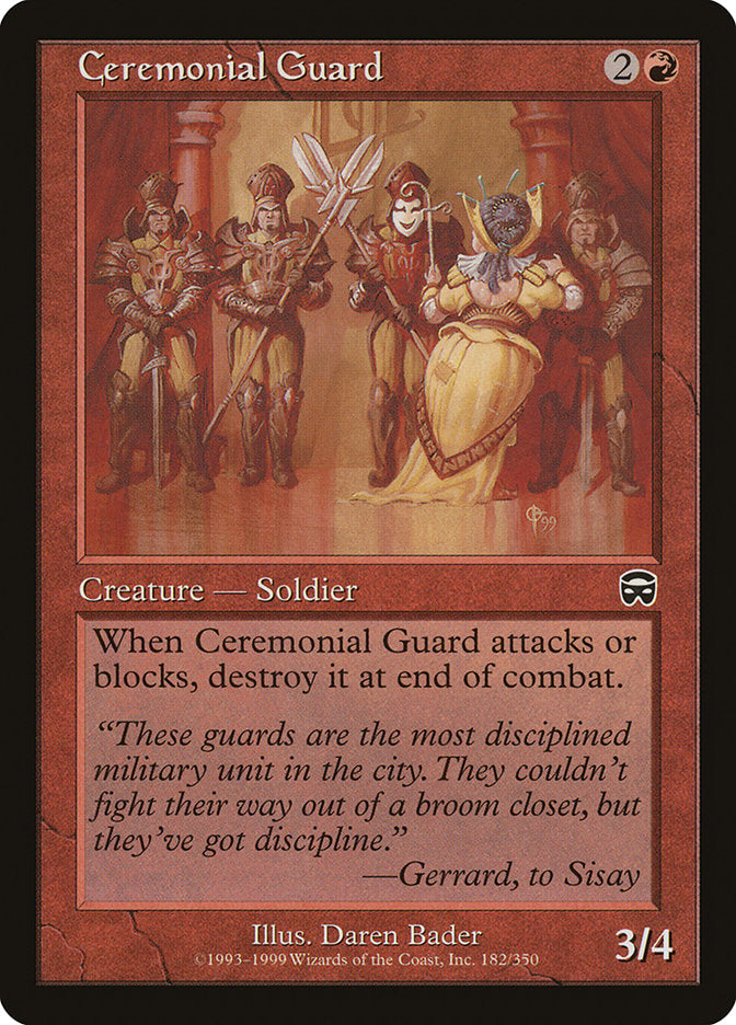 Ceremonial Guard [Mercadian Masques] | Empire Gaming NC