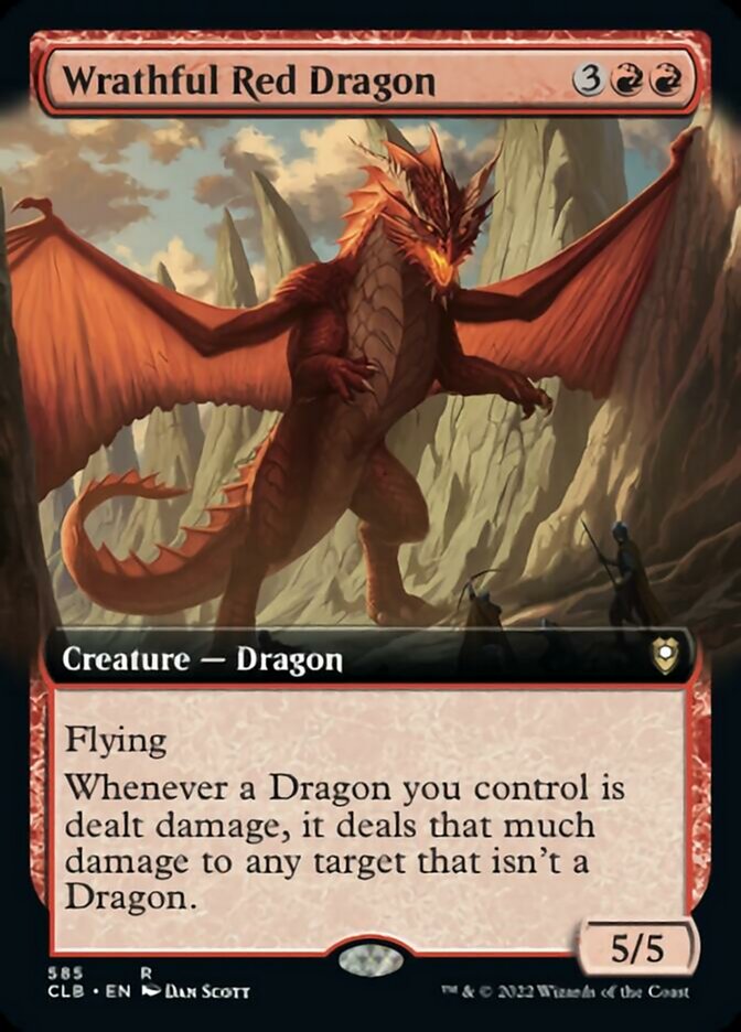 Wrathful Red Dragon (Extended Art) [Commander Legends: Battle for Baldur's Gate] | Empire Gaming NC