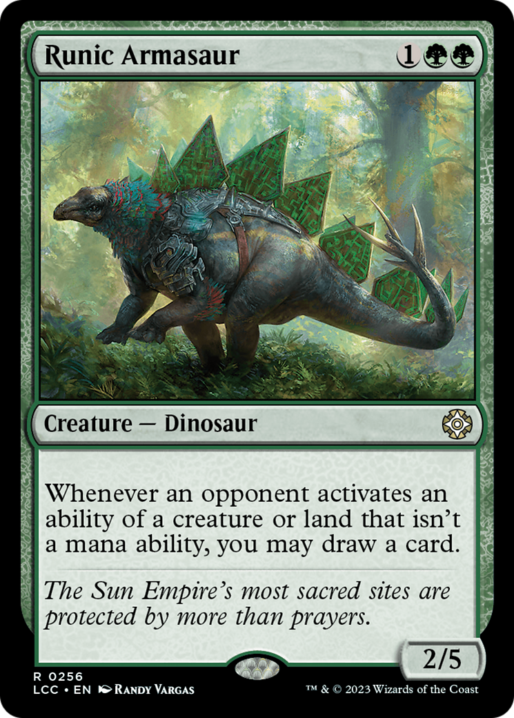 Runic Armasaur [The Lost Caverns of Ixalan Commander] | Empire Gaming NC