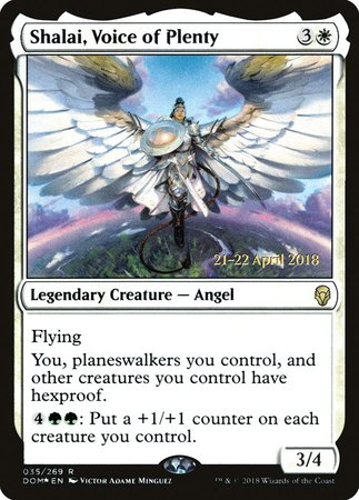 Shalai, Voice of Plenty [Dominaria Promos] | Empire Gaming NC