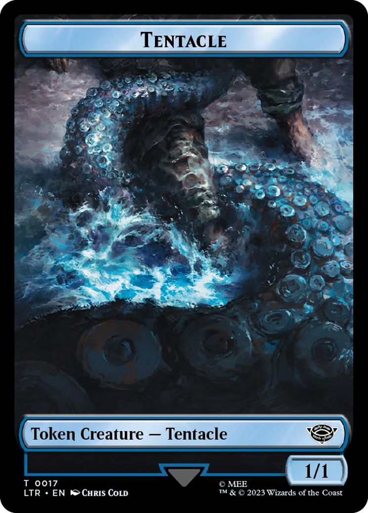 Tentacle // Food (0023) Double-Sided Token (Surge Foil) [The Lord of the Rings: Tales of Middle-Earth Tokens] | Empire Gaming NC