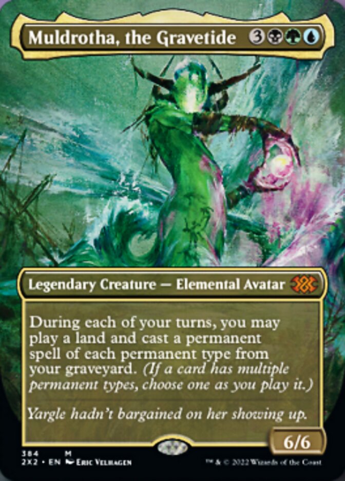 Muldrotha, the Gravetide (Borderless Alternate Art) [Double Masters 2022] | Empire Gaming NC