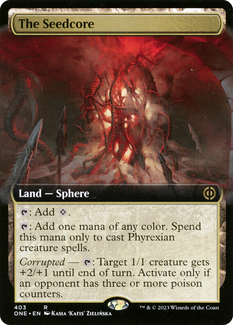 The Seedcore (Extended Art) [Phyrexia: All Will Be One] | Empire Gaming NC