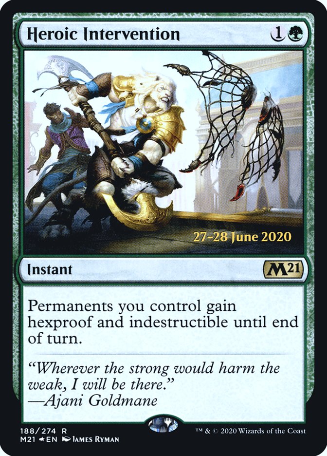 Heroic Intervention  [Core Set 2021 Prerelease Promos] | Empire Gaming NC