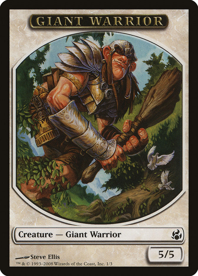 Giant Warrior [Morningtide Tokens] | Empire Gaming NC