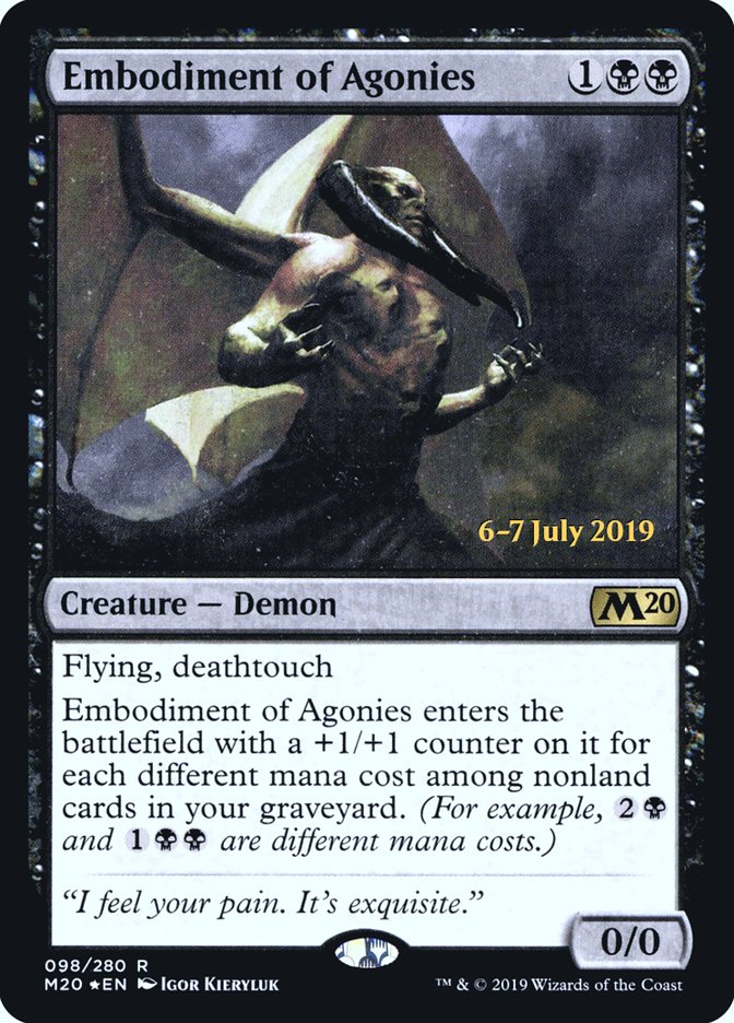 Embodiment of Agonies  [Core Set 2020 Prerelease Promos] | Empire Gaming NC