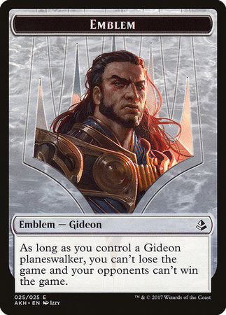 Emblem - Gideon of the Trials [Amonkhet Tokens] | Empire Gaming NC