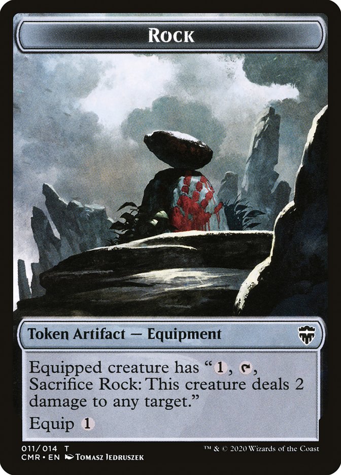 Rock // Spirit Token [Commander Legends Tokens] | Empire Gaming NC
