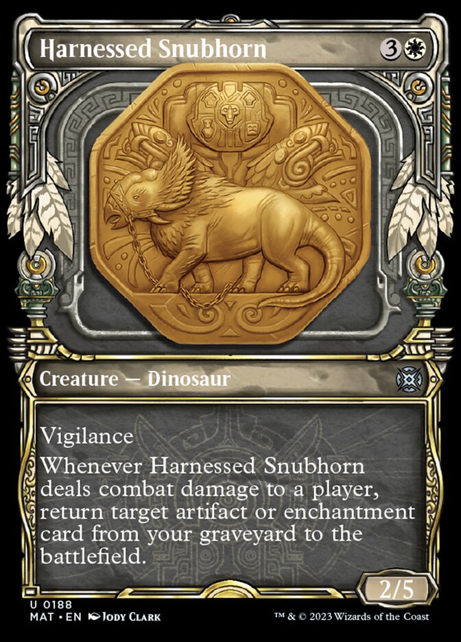 Harnessed Snubhorn (Showcase Halo Foil) [March of the Machine: The Aftermath] | Empire Gaming NC