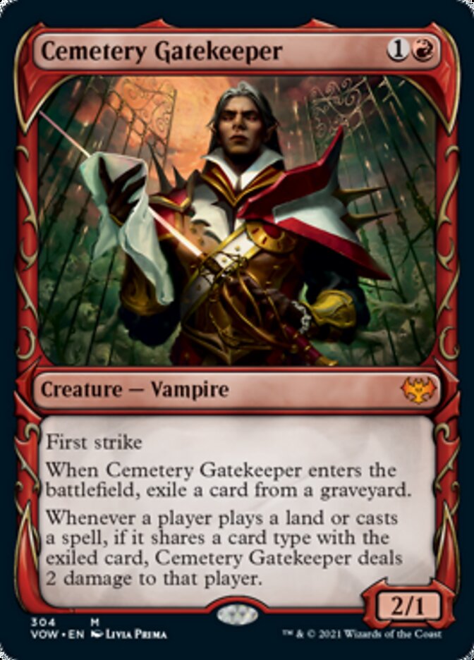 Cemetery Gatekeeper (Showcase Fang Frame) [Innistrad: Crimson Vow] | Empire Gaming NC