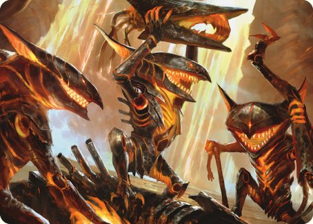 Gleeful Demolition Art Card [Phyrexia: All Will Be One Art Series] | Empire Gaming NC