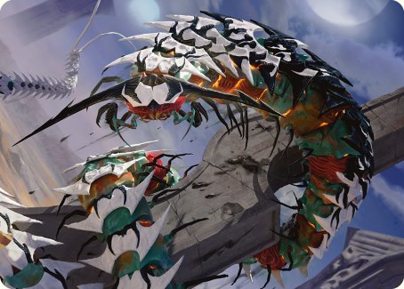 Atraxa's Skitterfang Art Card [Phyrexia: All Will Be One Art Series] | Empire Gaming NC