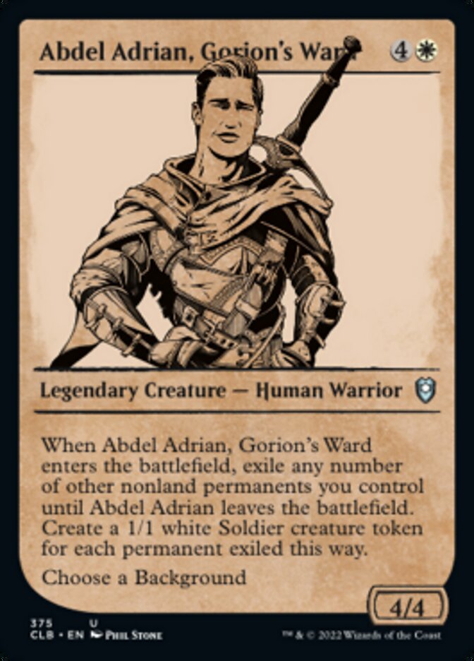 Abdel Adrian, Gorion's Ward (Showcase) [Commander Legends: Battle for Baldur's Gate] | Empire Gaming NC