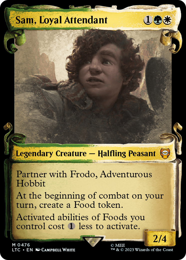 Sam, Loyal Attendant [The Lord of the Rings: Tales of Middle-Earth Commander Showcase Scrolls] | Empire Gaming NC