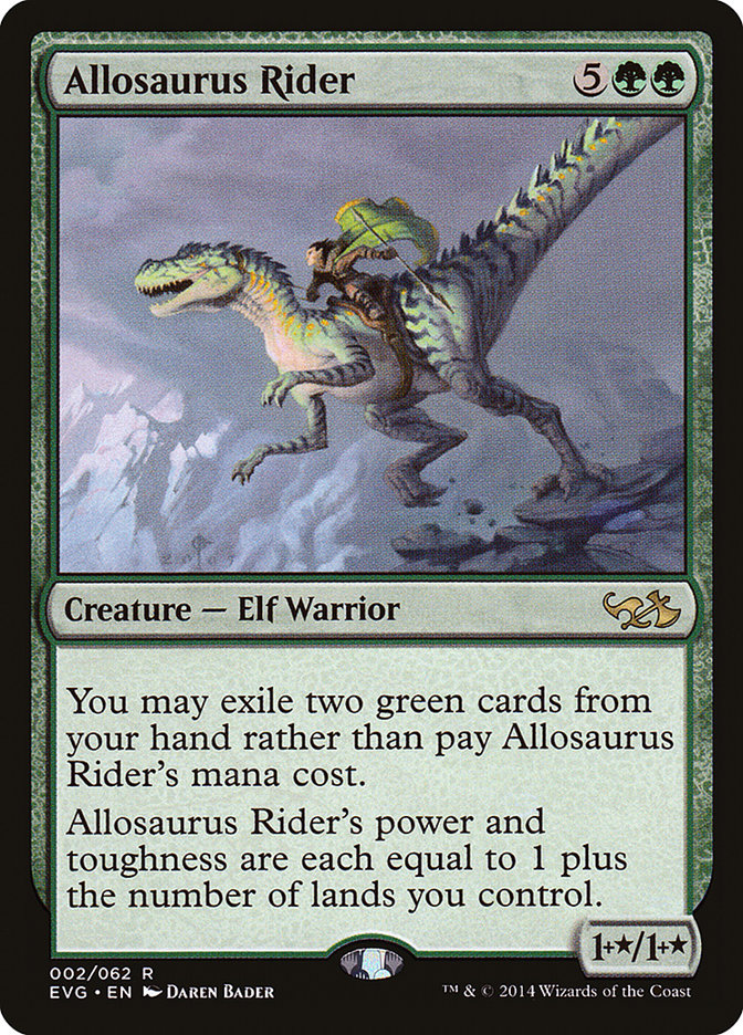 Allosaurus Rider (Elves vs. Goblins) [Duel Decks Anthology] | Empire Gaming NC