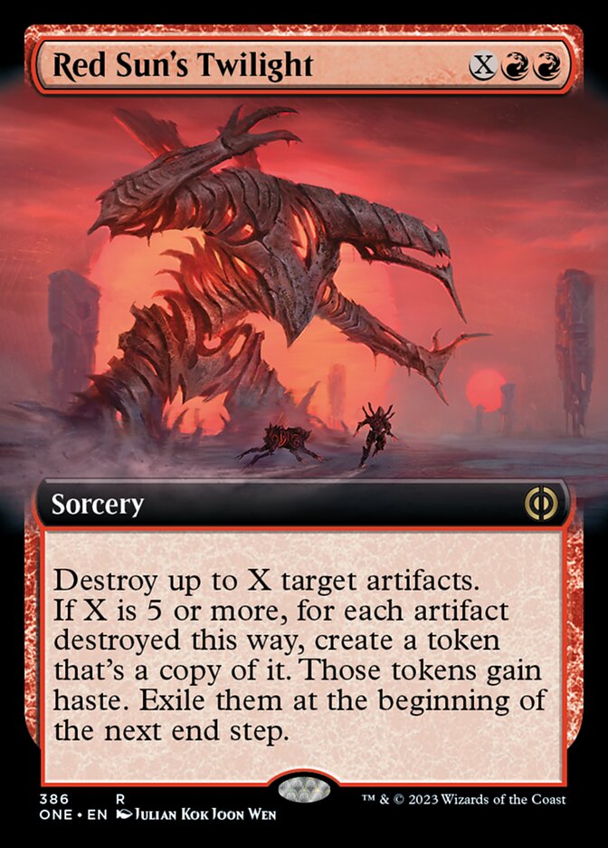 Red Sun's Twilight (Extended Art) [Phyrexia: All Will Be One] | Empire Gaming NC