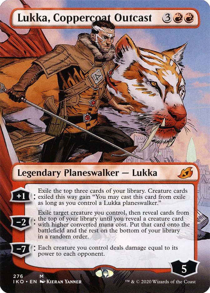 Lukka, Coppercoat Outcast (Borderless) [Ikoria: Lair of Behemoths] | Empire Gaming NC