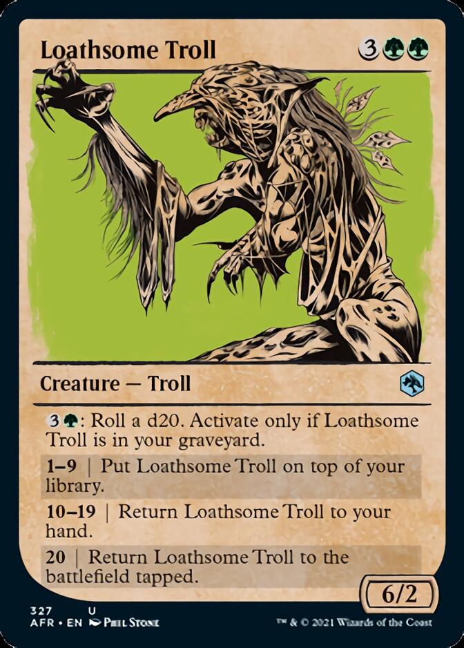 mtg troll cards Loathsome Troll (Showcase) [Dungeons & Dragons: Adventures in the Forg – Empire Gaming NC