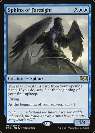 Sphinx of Foresight [Ravnica Allegiance] | Empire Gaming NC