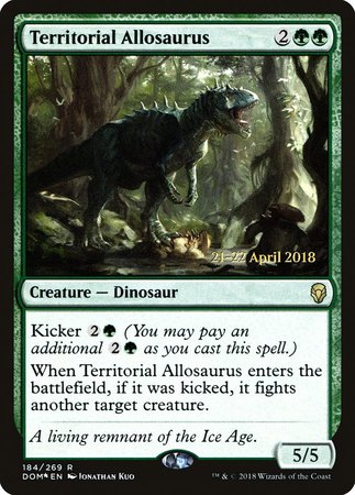 Territorial Allosaurus [Dominaria Promos] | Empire Gaming NC